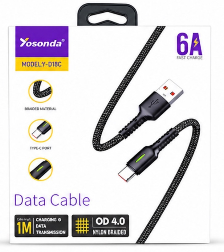 کابل شارژ yosanda مدل D18C